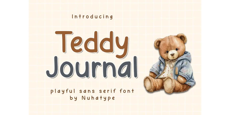 Teddy Journal Font by Nuhatype — Sans Serif Font