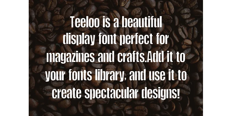 Teeloo Font by mhd.usman00 — Display Font — thumbnail 5