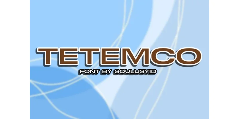 Tetemco Font by SoulusYid — Sans Serif Font