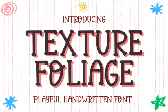 Texture Foliage by Letterayu — Slab Serif Font