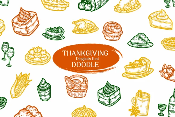 Thankgiving Doodle by Suphitchaya — Dingbats Font