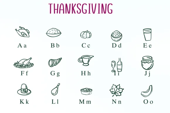 Thanksgiving by Nongyao — Dingbats Font — thumbnail 2