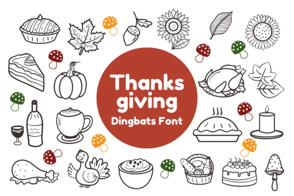 Thanksgiving by Nun Sukhwan — Dingbats Font