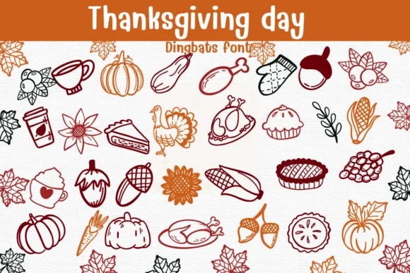 Thanksgiving Day by Sontaya — Dingbats Font