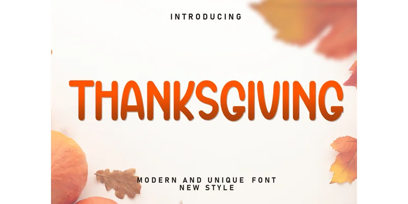 Thanksgiving Font by Strongkeng Old — Display Font