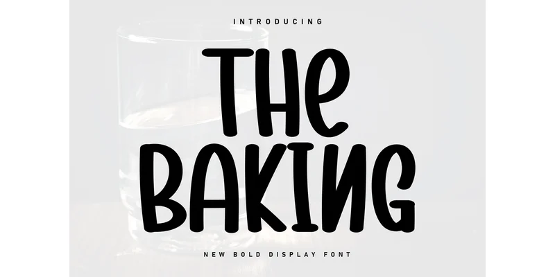 The Baking Font by KC Production — Display Font