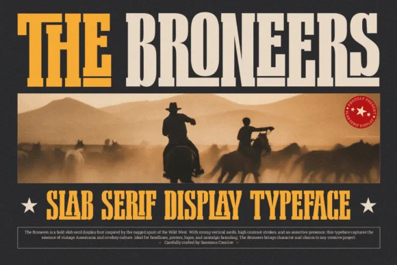 The Broneers by saemooncreative — Slab Serif Font