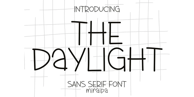 The Daylight Font by miraipa — Sans Serif Font