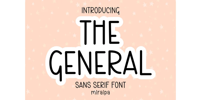 The General Font by miraipa — Sans Serif Font