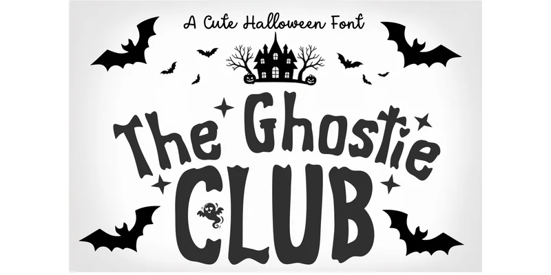 The Ghostie Club Font by TonisArtStudio — Display Font
