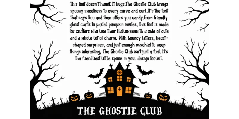 The Ghostie Club Font by TonisArtStudio — Display Font — thumbnail 3