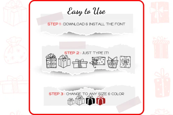 The Gift Box by Akmalforu — Dingbats Font — thumbnail 4