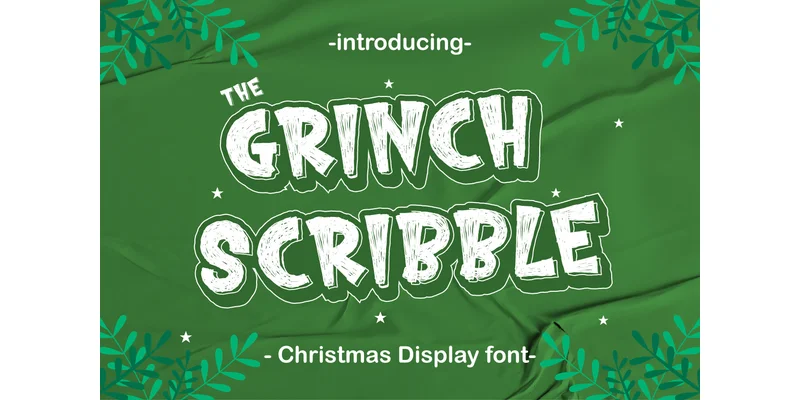 The Grinch Scribble Font by Patlot Digital.Studio — Display Font
