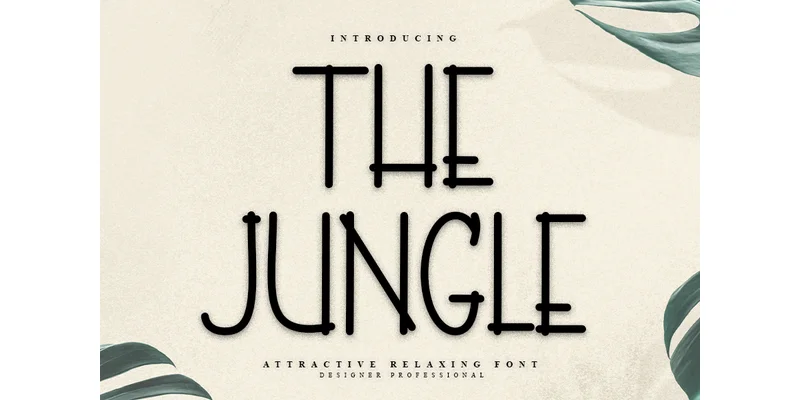 The Jungle Font by PAYJHOshop — Sans Serif Font