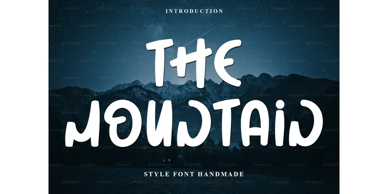 The Mountain Font by PiPi Creative — Display Font