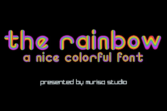 The Rainbow by murisa.studio — Color Fonts Font