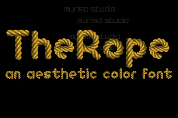 The Rope by murisa.studio — Color Fonts Font