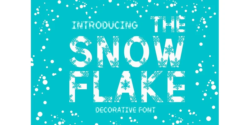 The Snowflake Font by Brown Cupple Fonts by Brown Cupple Fonts — Decorative Font