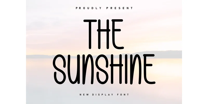 The Sunshine Font by KC Production — Display Font