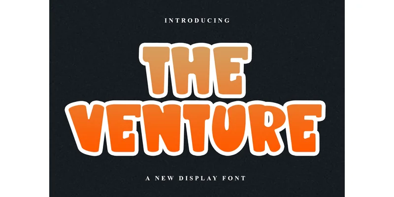 The Venture Font by PiPi Creative — Display Font