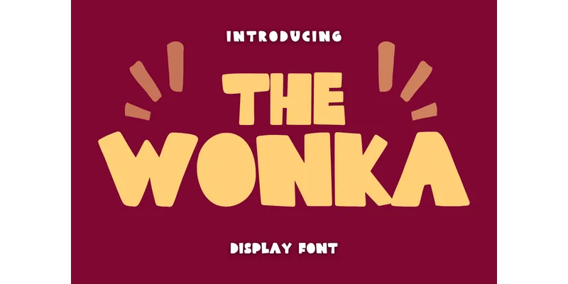 The Wonka Font by Minimalist Eyes — Display Font