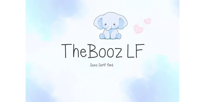 Thebooz Lf Font by TanoiCartoonist — Sans Serif Font