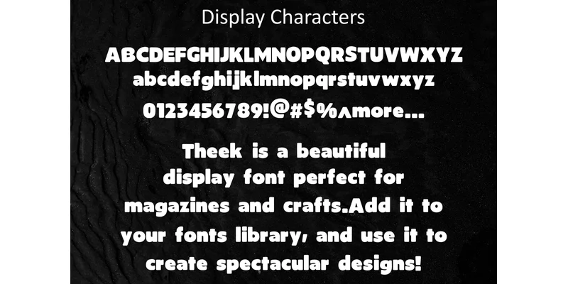 Theek Font by mhd.usman00 — Display Font — thumbnail 4