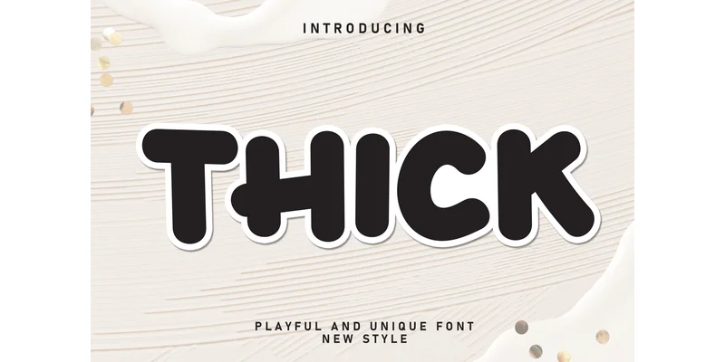 Thick Font by Roronoa zoro.S.P.D — Display Font