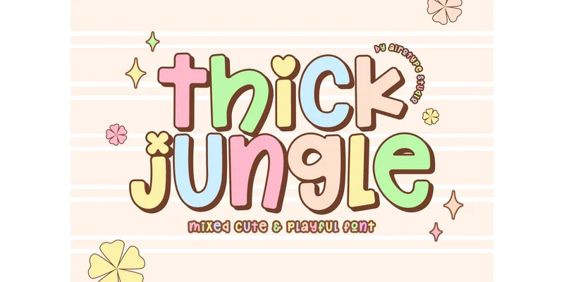 Thick Jungle Font by airotype — Display Font