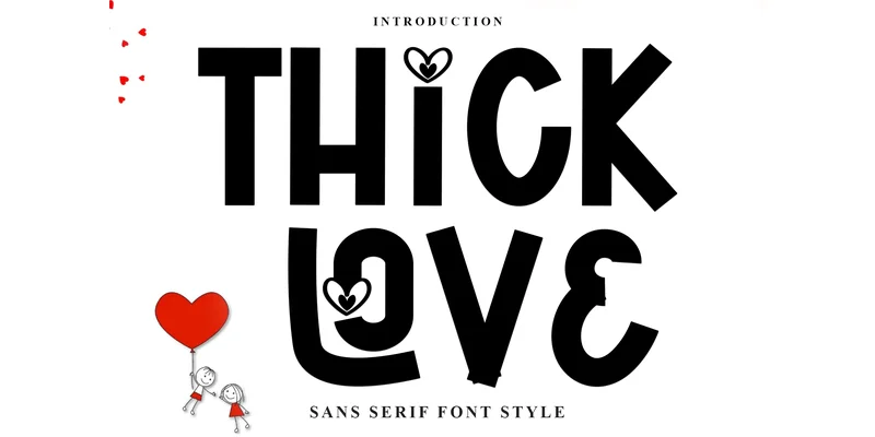 Thick Love Font by PiPi Creative — Display Font