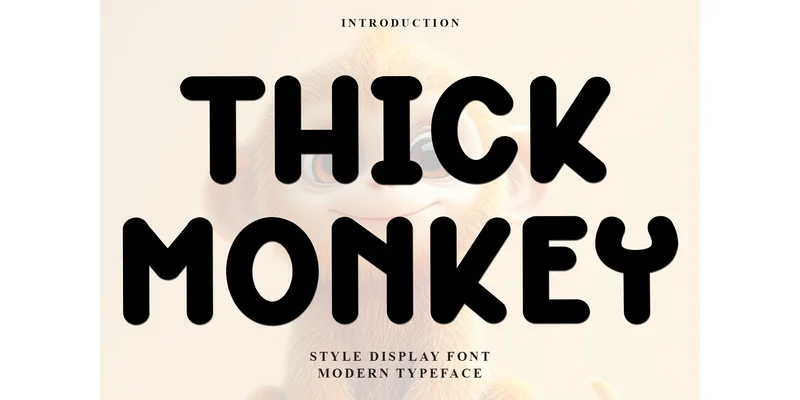 Thick Monkey Font by FreshTypeINK — Display Font