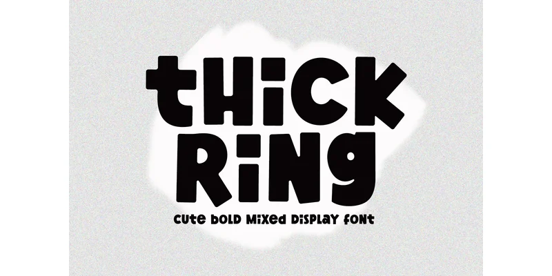 Thick Ring Font by airotype — Display Font
