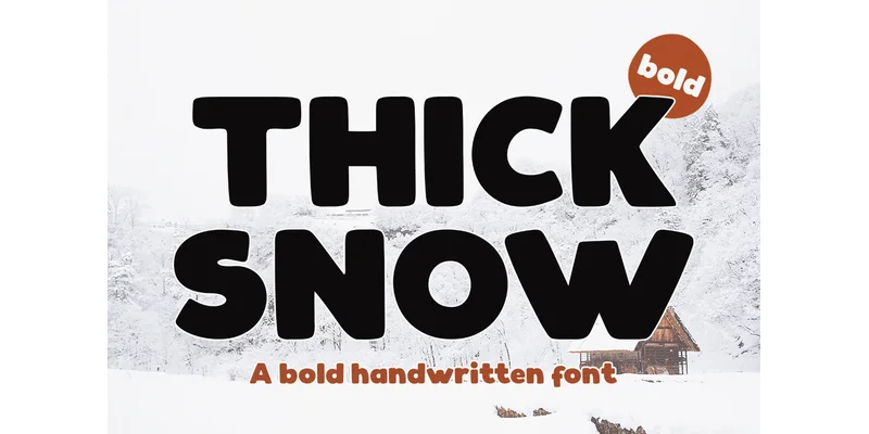 Thick Snow Font by Kama Studio — Display Font