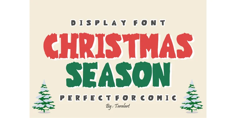 Thick Type Font by TaralArt — Display Font — thumbnail 2