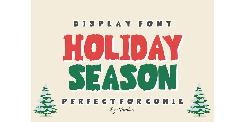 Thick Type Font by TaralArt — Display Font — thumbnail 3