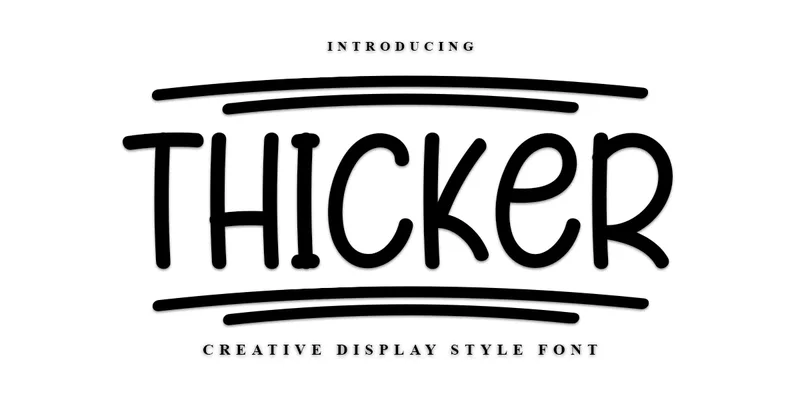 Thicker Font by PAYJHOshop — Display Font
