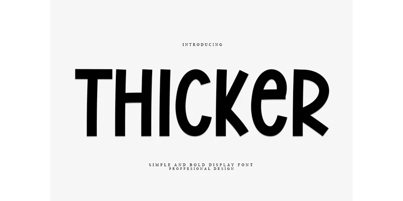 Thicker Font by PAYJHOshop — Sans Serif Font