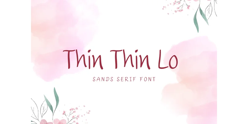 Thin Thin Lo Font by TanoiCartoonist — Sans Serif Font