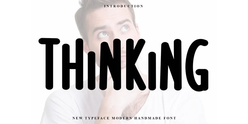 Thinking Font by FreshTypeINK — Display Font