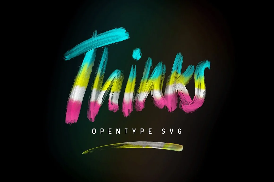 Thinks Opentype&nbsp; by Skaw0414 — Color Fonts Font