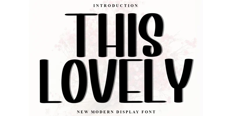 This Lovely Font by PiPi Creative — Display Font