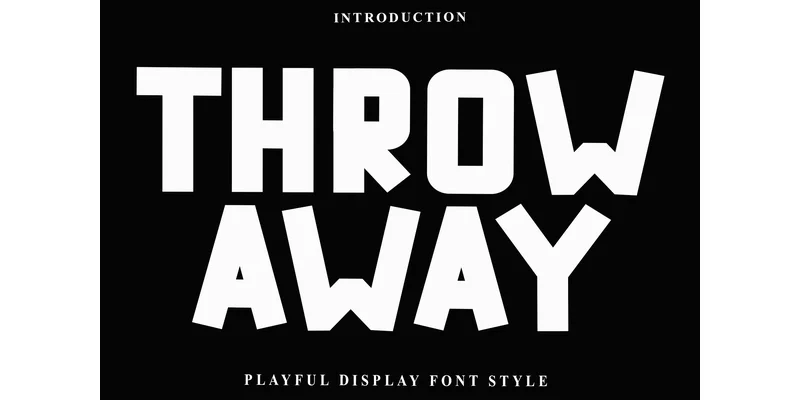 Throw Away Font by FreshTypeINK — Display Font