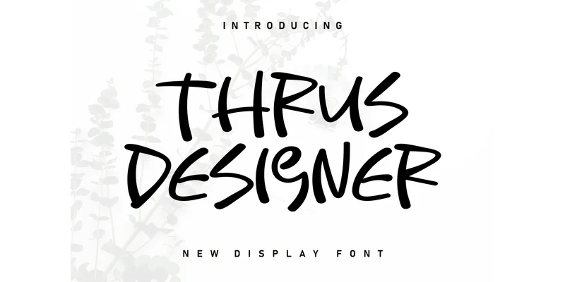 Thrus Designer Font by Berkah Shop — Display Font