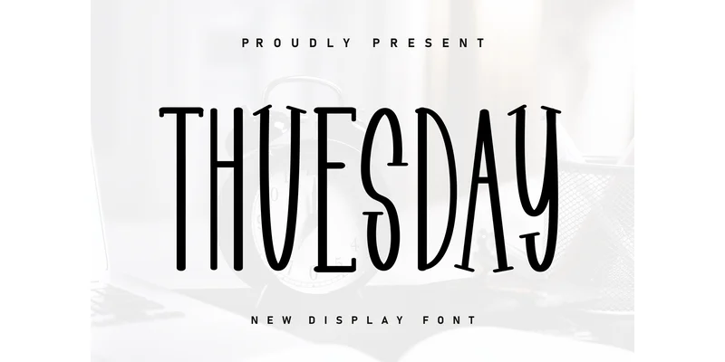 Thuesday Font by ArtLine Design — Display Font