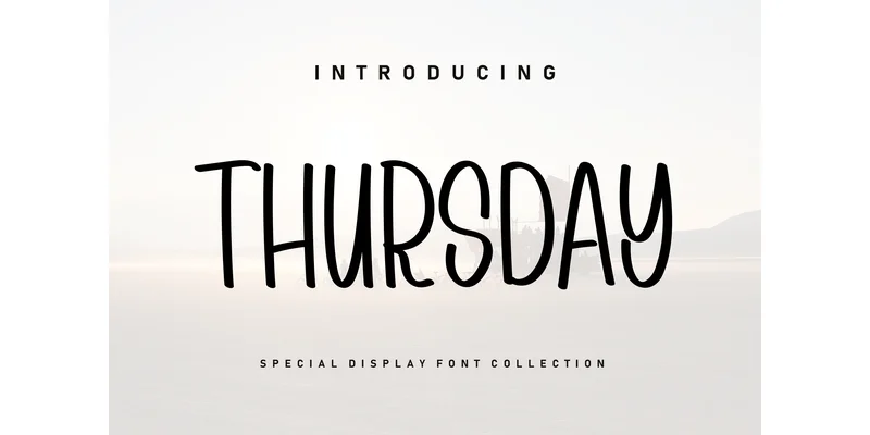 Thursday Font by ArtLine Design — Display Font