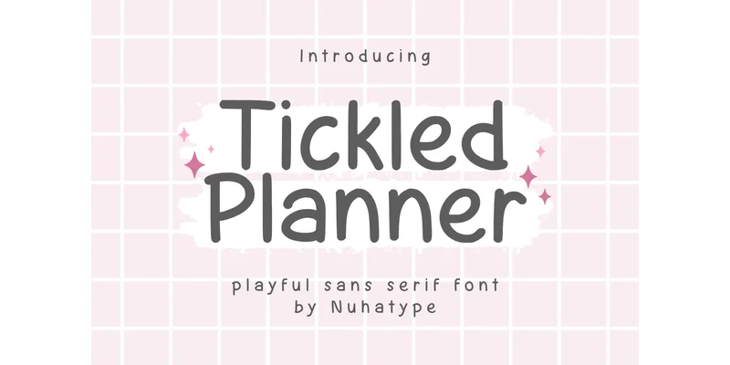 Tickled Planner Font by Nuhatype — Sans Serif Font