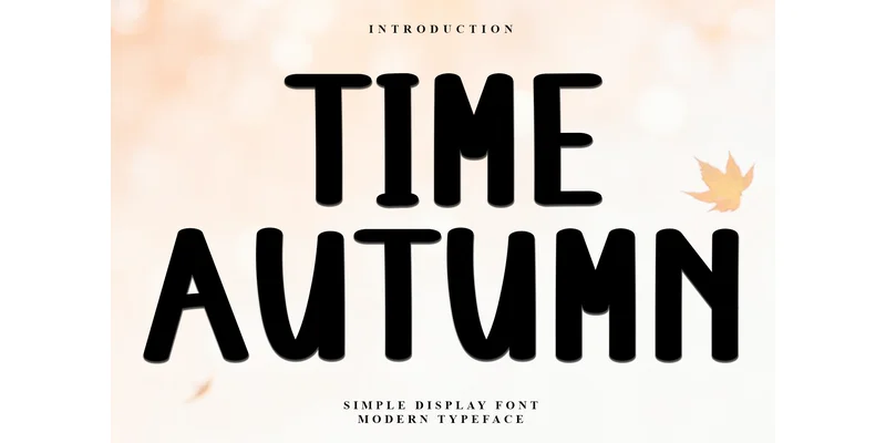 Time Autumn Font by Inermedia STUDIO — Display Font