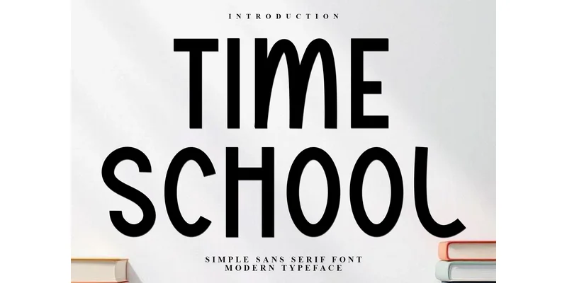 Time School Font by FreshTypeINK — Display Font