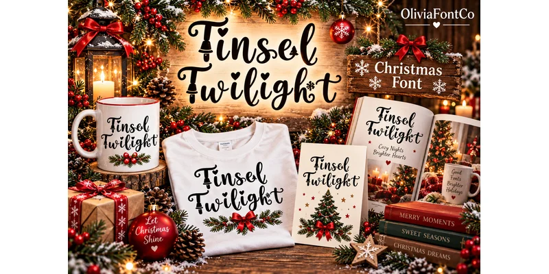 Tinsel Twilight Font by OliviaFontCo — Display Font — thumbnail 2