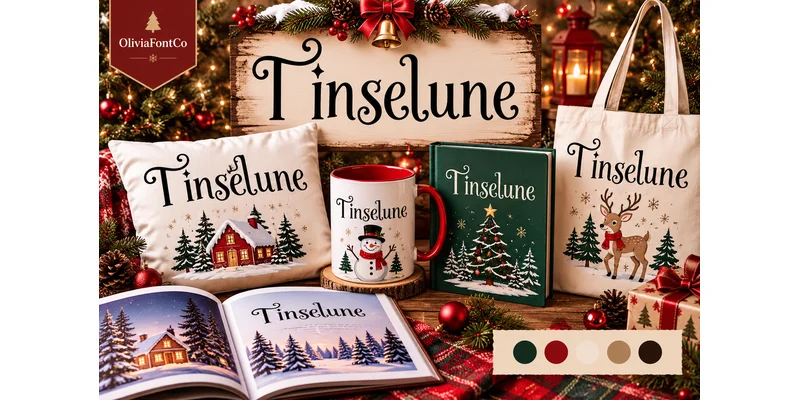 Tinselune Font by OliviaFontCo — Display Font — thumbnail 2